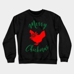 Xmas Chicken Merry Chickmas Crewneck Sweatshirt